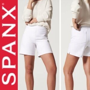 NWT SPANX On-the-Go 6” Shorts with Ultimate Opacity Technology Classic White